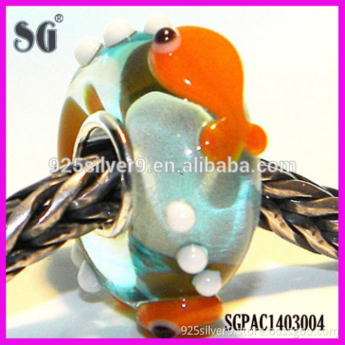 Alibaba China manufacture clear transparent murao glass beads & Italy murano glass beads fit European charms bracelets